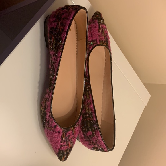 J. Crew tweed flats with rhinestones - Picture 2 of 5
